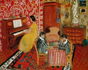 La Partie De Dames Huile Sur Toile Washington, National Gallery Of Art — Henri Matisse