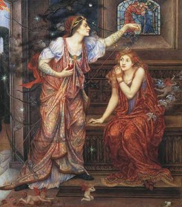 Queen Eleanor And Fair Rosamund — Evelyn De Morgan Née Pickering