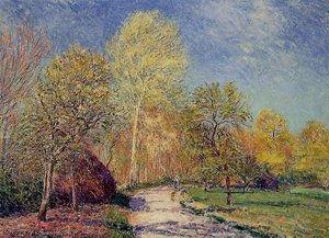 A May Morning In Moret — Alfred Sisley