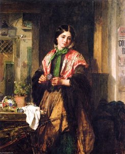A Flower From Paddy's Land — Thomas Faed