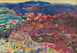 Purple Hills — George Benjamin Luks