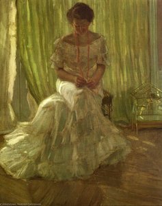 Medora Clark At The Clark Apartment, Paris — Frederick Carl Frieseke
