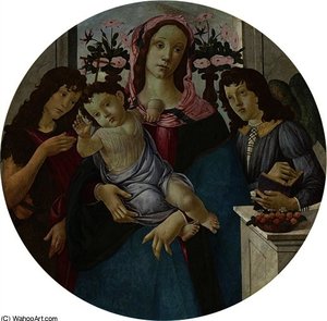 الْمَدِينَة وَالْطِفْلُ مَعَ اْلإِنْجَيْلَانِ — ساندرو بوتيتشيلي