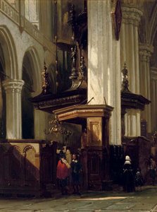 The Interior Of The Nieuwe Kerk, Amsterdam — Cornelis Springer