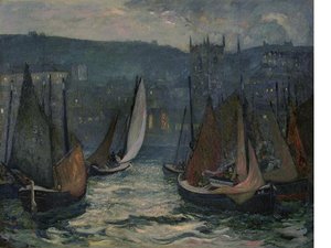 Harbor Scene — Richard Hayley Lever