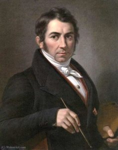 Self-portrait In Uffizi Gallery — Pietro Benvenuti
