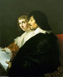Double Portrait Of Constantijn Huygens — Jacob Van Campen