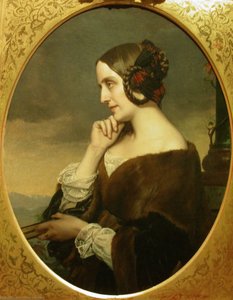 Portrait De Marie D-agoult — Henri Lehmann