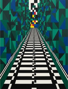 Chromatic Convergence: Rails Into Infinity — Jacques Villedieu