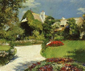 Thatched Cottage At Trouville — Gustave Caillebotte