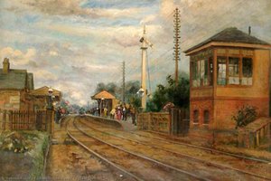 Egham Station, Surrey — Charles William Carey