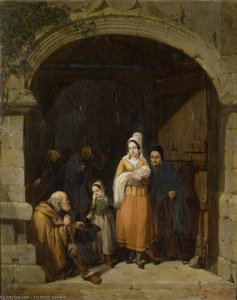 Leaving A Church Brittany — Frederick Goodall