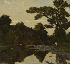 A River Scene — Henri-joseph Harpignies