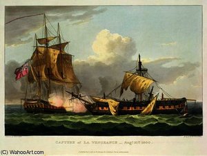 The Capture Of La Vengeance, August 21st — Thomas Whitcombe