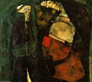 Mujer Embarazada Y Muerte — Egon Schiele
