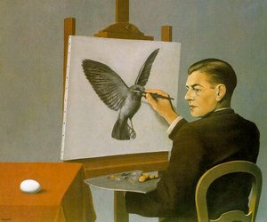 Hellsehen (selbstporträt) — René Magritte
