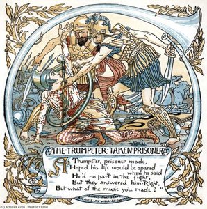 The Trumpeter Taken Prisoner — Walter Crane