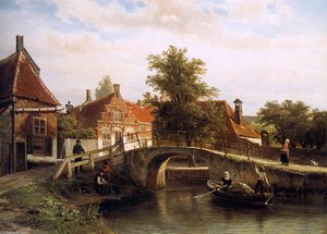 View On Enkhuizen — Cornelis Springer
