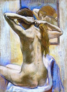 Study Of Nude (also Known As From The Back: Wiman In Mirror) — Theo Van Rysselberghe