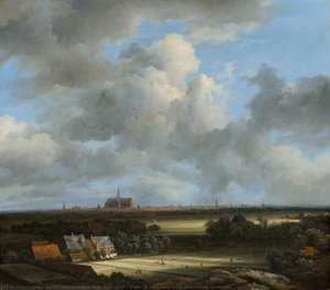 View Of Haarlem With Bleaching Grounds — Jacob Isaackszoon Van Ruisdael