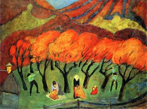 Fruit Harvest In A Mountain Orchard — マリアンネ・フォン・ヴェレフキン