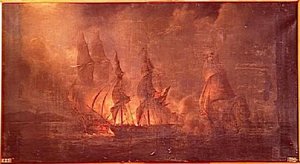 Combat De La Fregate Francaise La Sirene Contre Une Division Anglaise.22 Mars 1808 — Pierre Julien Gilbert
