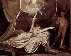 Kriemhild Sees The Dead Siegfried In A Dream — Johann Heinrich Füssli