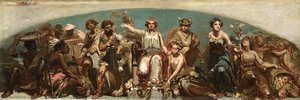 The Colonies Pay Tribute To The Dutch Maiden, Charles Rochussen, 1852 — Charles Rochussen