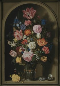 Çiçeklerin Taş Nişinde Bir Orkide — Ambrosius The Elder Bosschaert
