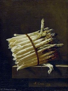 A Bundle Of Asparagus — Adriaen Coorte