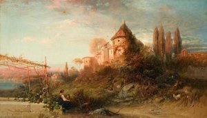 The Vineyards At Meran, Tyrol — Frederick Lee Bridell