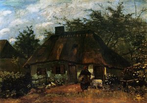 Cottage And Woman With Goat — Vincent Willem Van Gogh