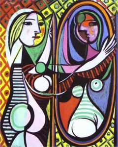 La Niña Frente Al Espejo — Pablo Picasso