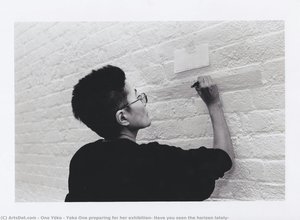 Yoko Ono Preparing For Her Exhibition, Have You Seen The Horizon Lately? — Yoko Ono