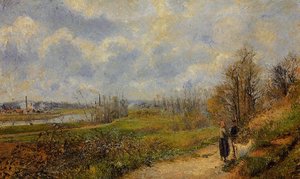 Il Sentiero A Le Chou, Pontoise — Camille Pissarro