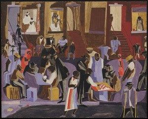 Street Shadows — Jacob Lawrence