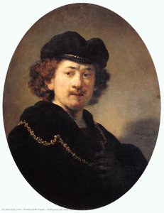 Autoportrait Con Sombrero Y Cadena Dorada — Rembrandt Peale