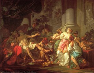 The Death Of Seneca — Jacques-louis David
