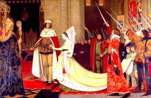 King Edward Iv And His Queen, Elizabeth Woodville At Reading Abbey, 1464 — Ernest Board