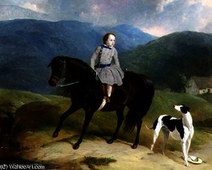 Master Edward Coutts Marjoriebanks On His Pony — Abraham Cooper