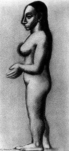 Mujer Desnuda En Perfil — Pablo Picasso