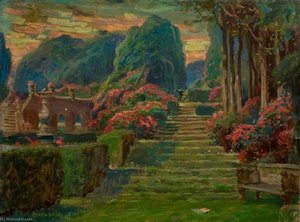Stage Setting For 'twelfth Night' By William Shakespeare — Charles A Buchel