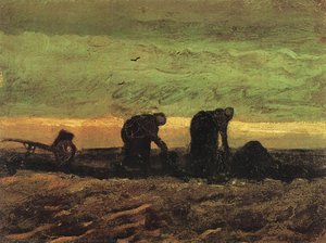 Two Women In The Moor — Vincent Willem Van Gogh