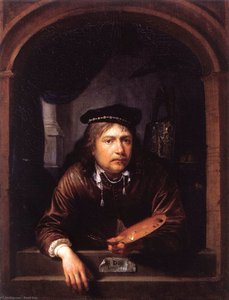 Portret W Oknie — Gerrit Dou