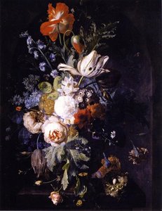 Vase With Flowers — ヤン・ファン・ホイスム