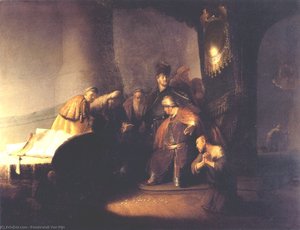 Jüdas Vabandaja Tagastab Hopeakivid — Rembrandt
