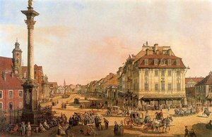 Cracow Suburb Seen From The Cracow Gate — Bernardo Bellotto