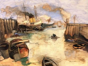 Dover Ferry — Felix Nussbaum