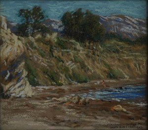 Sketch At Beach, (painting) — Mary Agnes Yerkes