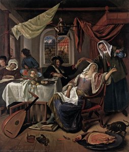 The Dissolute Household — Jan Steen